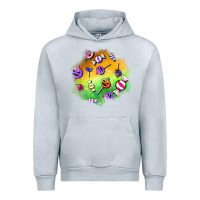 Heather Grey halloween candy patches Urban Hoodie - BundleAndBundleShop