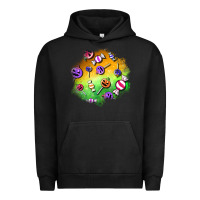 Pigment Black halloween candy patches Urban Hoodie - BundleAndBundleShop