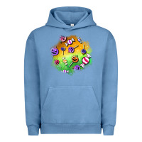 Pigment Pebble Blue halloween candy patches Urban Hoodie - BundleAndBundleShop