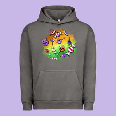 Halloween Candy Patches Urban Hoodie Designed By Bundleandbundleshop