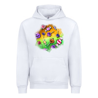 White halloween candy patches Urban Hoodie - BundleAndBundleShop