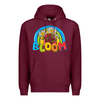 Burgundy bloom Premium Hoodie - NancyCooperArtShop