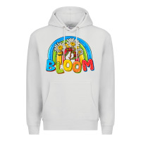 Dove Grey bloom Premium Hoodie - NancyCooperArtShop