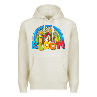 Oatmeal Heather bloom Premium Hoodie - NancyCooperArtShop