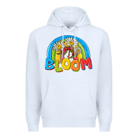 White bloom Premium Hoodie - NancyCooperArtShop