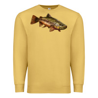 Antique Gold brown trout Premium Sweatshirt - LillyAllenDesigns