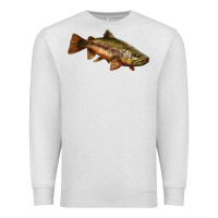 Oatmeal Heather brown trout Premium Sweatshirt - LillyAllenDesigns