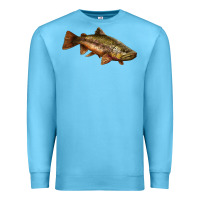 Ocean Blue brown trout Premium Sweatshirt - LillyAllenDesigns
