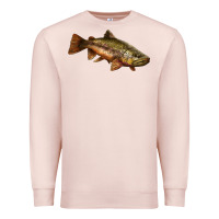Pale Pink brown trout Premium Sweatshirt - LillyAllenDesigns