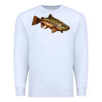 White brown trout Premium Sweatshirt - LillyAllenDesigns