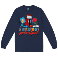 Navy assistant principal Long Sleeve Tee - Zillion Design Studio