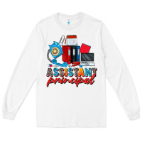 White assistant principal Long Sleeve Tee - Zillion Design Studio