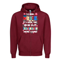 Burgundy so long pre k Zipper Hoodie - JahusDesignShop