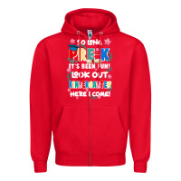 Red so long pre k Zipper Hoodie - JahusDesignShop