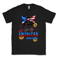 Black All American Mama 4th of July Classic Tee - CowGirlArtShop