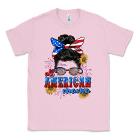 Bubblegum Pink All American Mama 4th of July Classic Tee - CowGirlArtShop