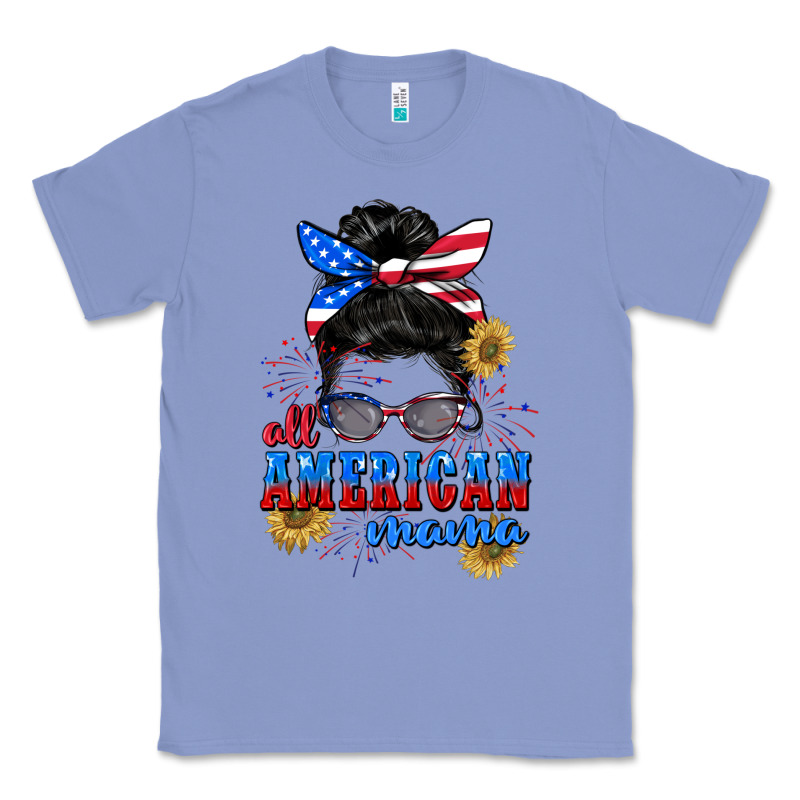 All American Mama 4th Of July Classic Tee by CowGirlArtShop | Teevron