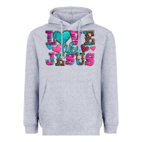 Heather Grey love like jesus valentine's day Heavyweight Hoodie - AdoDesignShop