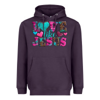 Plum love like jesus valentine's day Heavyweight Hoodie - AdoDesignShop