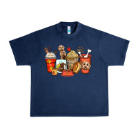Navy labradoodle coffee cups Urban Heavy Tee - Zillion Design Studio
