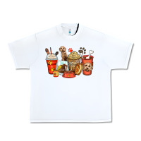 White labradoodle coffee cups Urban Heavy Tee - Zillion Design Studio
