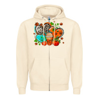 Sandshell western leopard  fall   hearts Zipper Hoodie - AdoDesignShop