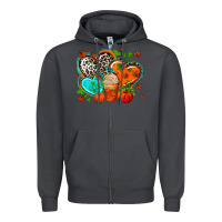 Smoke western leopard  fall   hearts Zipper Hoodie - AdoDesignShop