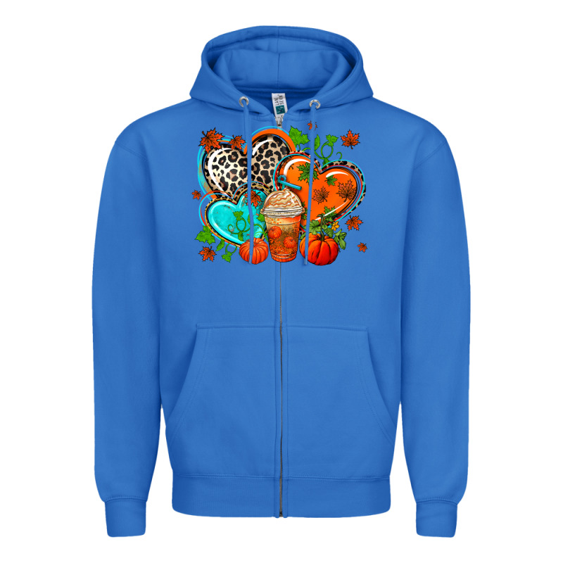 Western Leopard  Fall   Hearts Zipper Hoodie by AdoDesignShop | Teevron