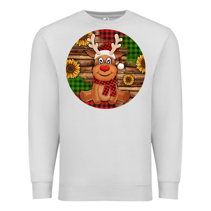 Cute Reindeer Christmas Premium Sweatshirt by Jasminsmagicworld | Teevron