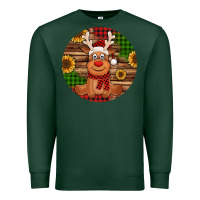 Sports Green Cute reindeer Christmas Premium Sweatshirt - Jasminsmagicworld