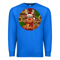 True Royal Cute reindeer Christmas Premium Sweatshirt - Jasminsmagicworld