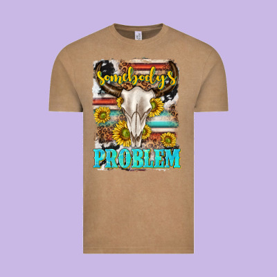 Somebodys Problem Vintage Tee Designed By Texasbilliewilder