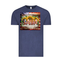 Vintage Denim patriotic yaya tumbler Vintage Tee - BarkalooDesign