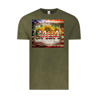 Vintage Olive patriotic yaya tumbler Vintage Tee - BarkalooDesign