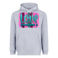 Heather Grey love corinthians 13 valentine's day brushstroke Heavyweight Hoodie - AdoDesignShop