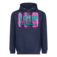 Navy love corinthians 13 valentine's day brushstroke Heavyweight Hoodie - AdoDesignShop