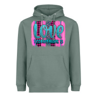 Sage love corinthians 13 valentine's day brushstroke Heavyweight Hoodie - AdoDesignShop