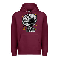 Burgundy black woman quotes Premium Hoodie - MaliasSmallBusiness