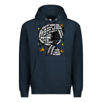 Navy black woman quotes Premium Hoodie - MaliasSmallBusiness