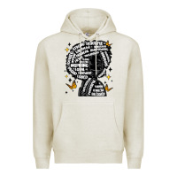 Oatmeal Heather black woman quotes Premium Hoodie - MaliasSmallBusiness