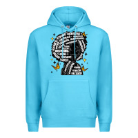 Ocean Blue black woman quotes Premium Hoodie - MaliasSmallBusiness
