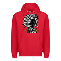 Red black woman quotes Premium Hoodie - MaliasSmallBusiness