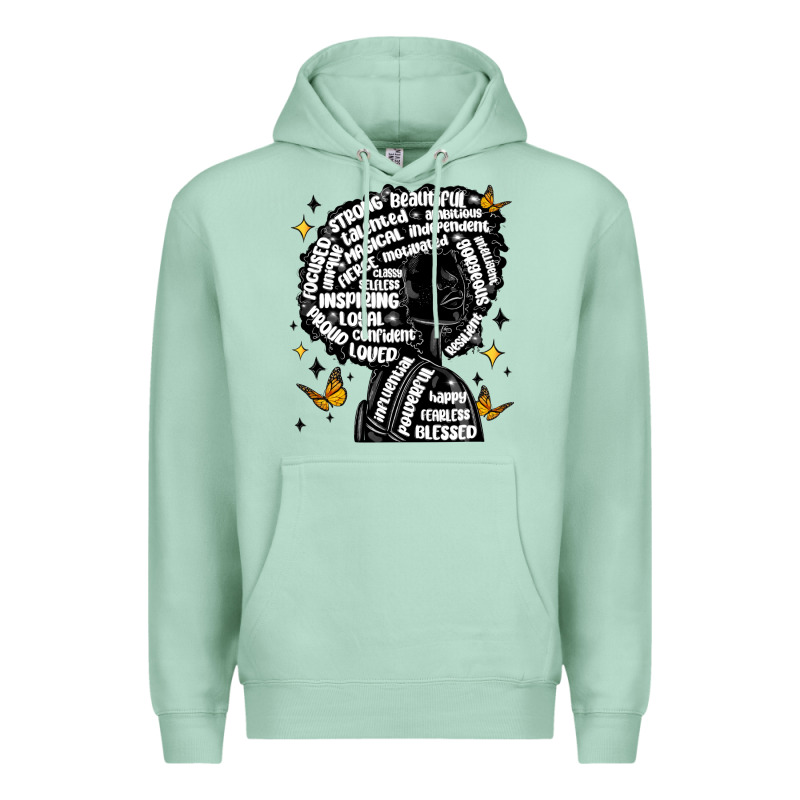 Black Woman Quotes Premium Hoodie by MaliasSmallBusiness | Teevron