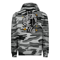 Slate Camo black woman quotes Premium Hoodie - MaliasSmallBusiness