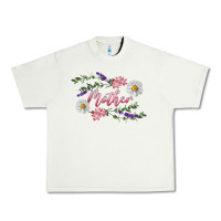 Pistachio floral mother Urban Heavy Tee - RanaPortraitStore
