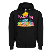 Black beaching not teaching black back Zipper Hoodie - JahusDesignShop