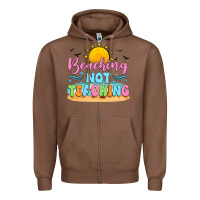 Chestnut beaching not teaching black back Zipper Hoodie - JahusDesignShop