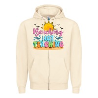 Sandshell beaching not teaching black back Zipper Hoodie - JahusDesignShop