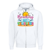White beaching not teaching black back Zipper Hoodie - JahusDesignShop