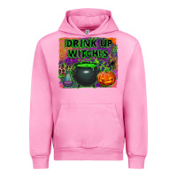 Fuchsia Pink drink up witches Urban Hoodie - BundleAndBundleShop
